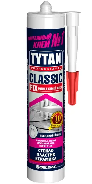 Клей монтажный Tytan Classic Fix 280 мл прозрачный