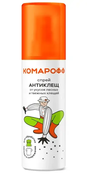 Спрей от клещей Комарофф Антиклещ 125 мл