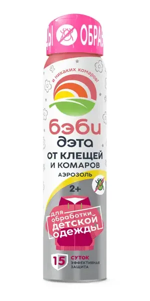 Аэрозоль Бэби-дэта от клещей и комаров 100 мл