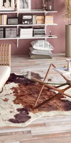 Шкура искусственная полиэстер Inspire Emilie 150x200 см цвет мультиколор