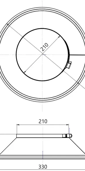 Юбка для элементов Металлик и Ко D210 мм 430/0.5 мм