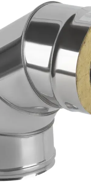 Сэндвич-колено Металлик и Ко 90° D115x200 мм 430/0.8 мм