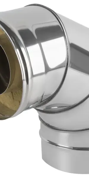 Сэндвич-колено Металлик и Ко 90° D115x200 мм 430/0.8 мм