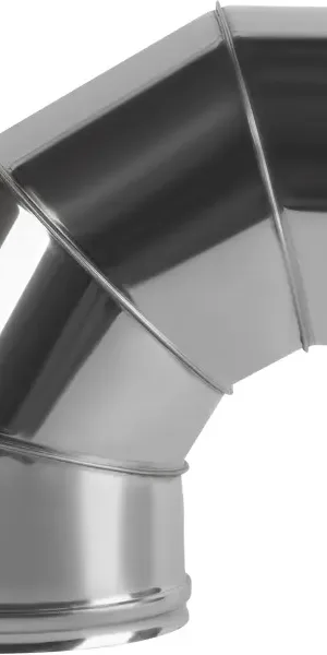 Сэндвич-колено Металлик и Ко 90° D115x200 мм 430/0.8 мм