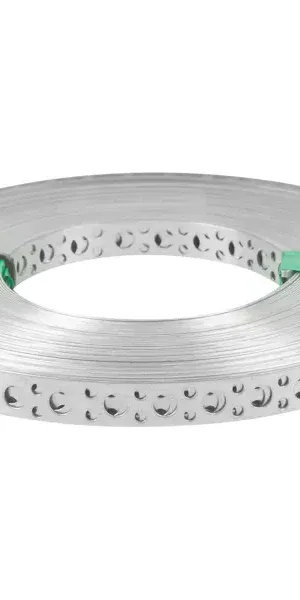 Перфорированная лента прямая LP 12x0.75 25 м оцинкованная сталь цвет серый