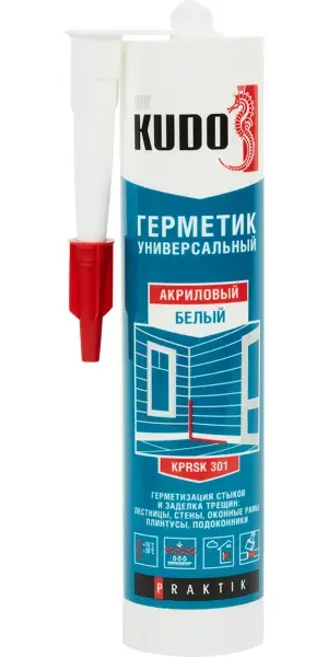 Герметик акриловый Kudo Praktik универсальный белый 260 мл