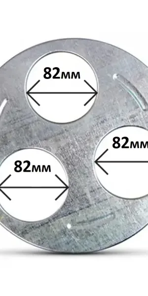 Стерилизатор тройной ø8.2 см сталь серый