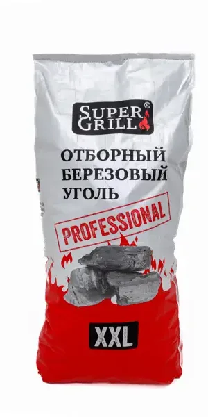 Уголь берёзовый отборный Supergrill 8 кг