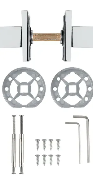 Дверные ручки Edson EDS-171H-Q2, цвет хром