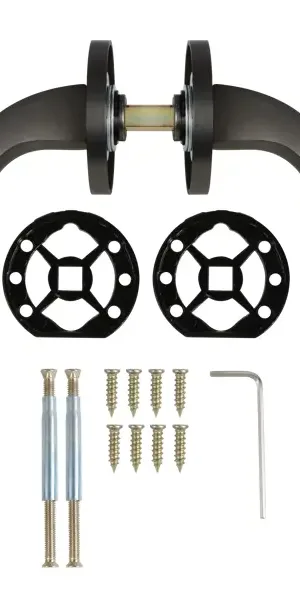 Дверные ручки Edson EDS-83H-R2, цвет графит
