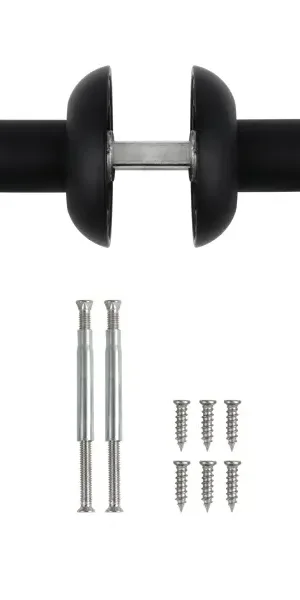 Дверные ручки Edson EDS-76H-R1, цвет черный