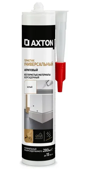 Герметик акриловый Axton универсальный белый 280 мл