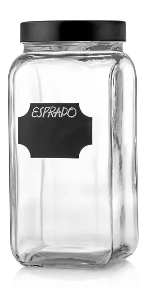 Банка для сыпучих продуктов Esprado Fresco 1600 мл стекло цвет прозрачный
