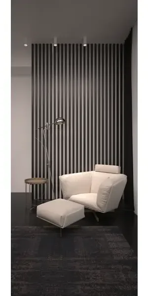 Рейка Ривьера 40x30x2700 мм МДФ цвет Black Edition