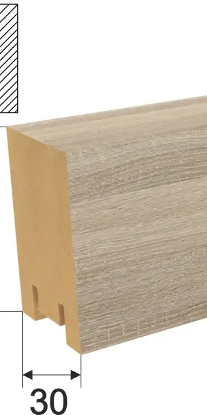 Рейка Ривьера 40x30x2700 мм МДФ цвет дуб сонома