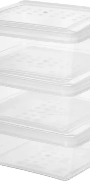 Контейнер для заморозки продуктов Delinia 0.5 л пластик цвет прозрачный 3 шт