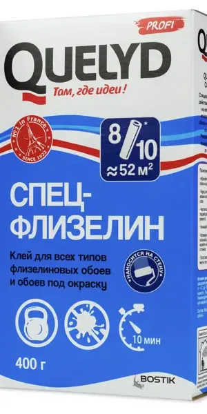 Клей для флизелиновых обоев Quelyd Профи флизелин 50 м²