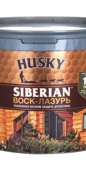 Воск-лазурь Husky Siberian полуматовый белый 9