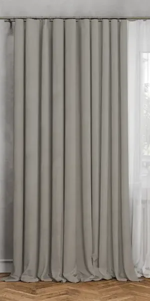 Штора на ленте блэкаут Flax 200x300 см цвет бежевый