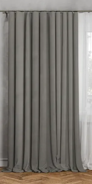 Штора на ленте блэкаут Flax 200x300 см цвет светло-коричневый