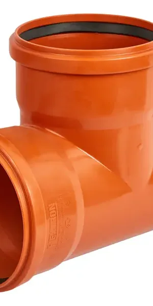 Тройник Хемкор d160x160 мм 87° пластиковый для наружной канализации