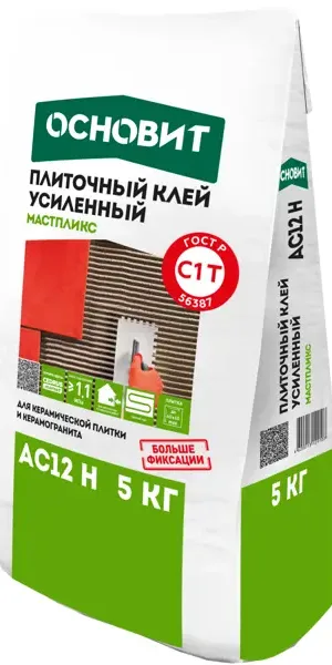 Клей для плитки Основит С1T AC12 H 5 кг