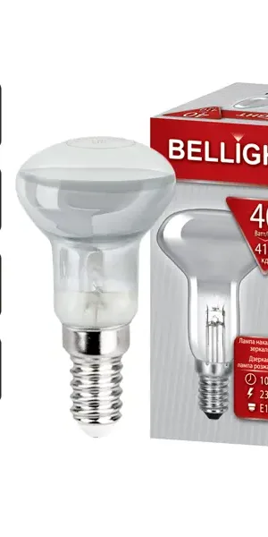 Лампа накаливания Bellight E14 230 В 40 Вт спот 410 лм теплый белый цвет света для диммера