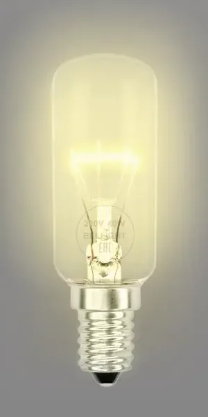 Лампа накаливания Bellight E14 230 В 40 Вт туба 400 лм теплый белый цвет света для диммера