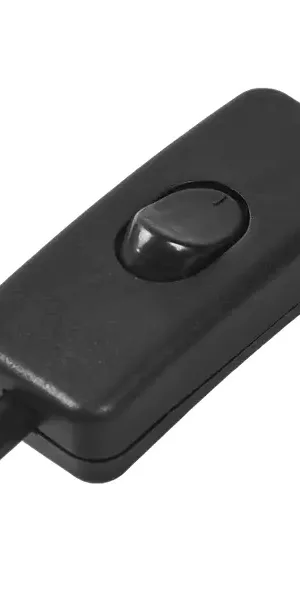 Провод с выключателем Duwi 220 В без заземления 2.5 А цвет черный 2 м