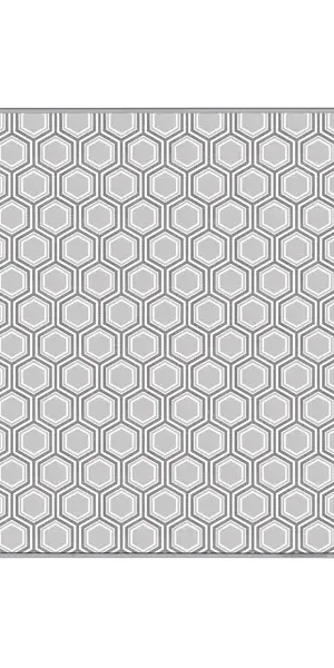 Скатерть "Соты" прямоугольная 160x135 см цвет серый