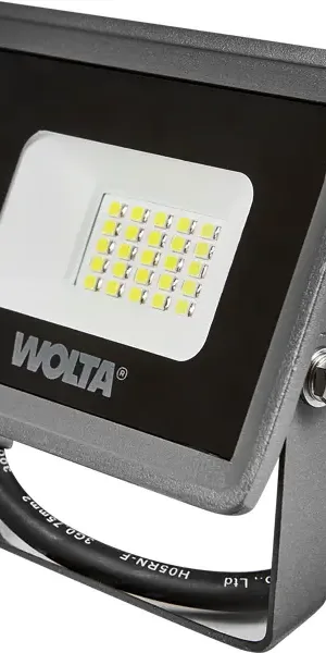 Прожектор светодиодный уличный Wolta WFL-20W/08 20 Вт 5700К IP65 нейтральный белый свет