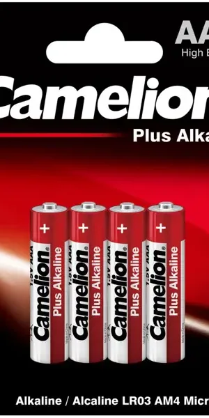Батарейка Camelion Plus Alkaline LR03-BP4 алкалиновая LR03 AAA 4 шт.