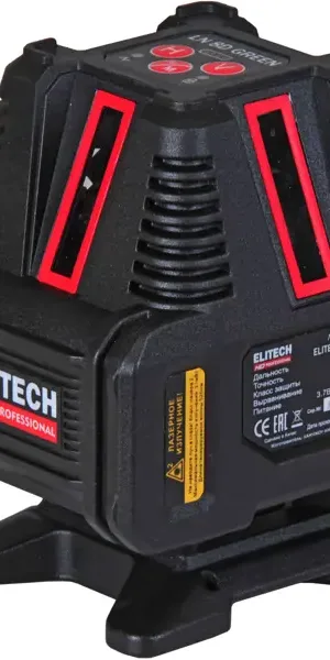 Нивелир лазерный Elitech HD LN 8D зеленый луч, 20 м