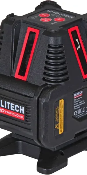 Нивелир лазерный Elitech HD LN 8D зеленый луч, 20 м