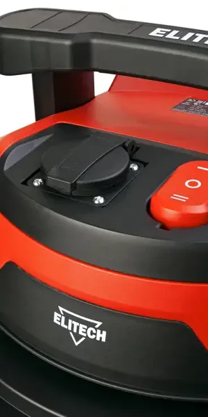 Пылесос строительный Elitech ПС 12-35А, 1200 Вт, 35 л