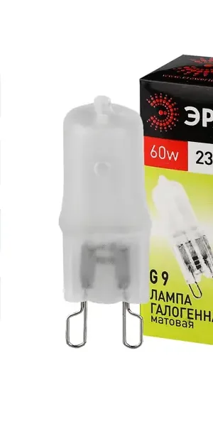 Лампа галогеновая Эра G9-JCD-60-230V-FR G9 230 В 60 Вт u-образный 525 лм