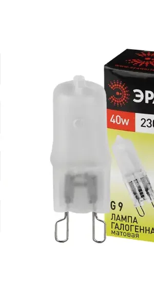 Лампа галогеновая Эра G9-JCD-40-230V-FR G9 230 В 40 Вт u-образный 1275 лм