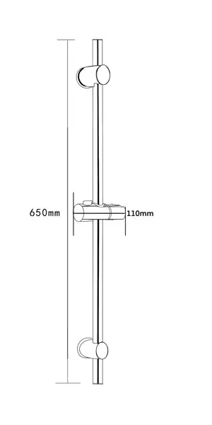 Душевая штанга Esko Moon SR606 65 см цвет хром