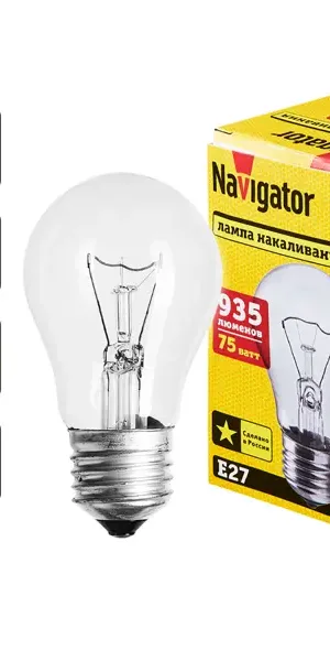 Лампа накаливания Navigator E27 230 В 75 Вт груша 935 лм