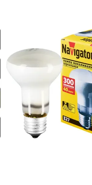 Лампа накаливания Navigator E27 230 В 40 Вт гриб 450 лм