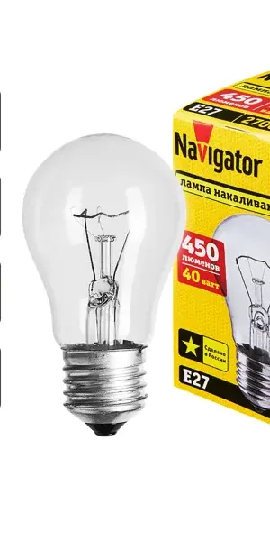 Лампа накаливания Navigator E27 230 В 40 Вт груша 415 лм