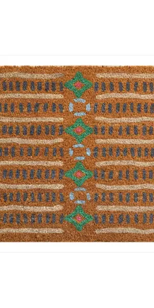 Коврик декоративный кокос Velcoc Kera Stripes 40x75 см