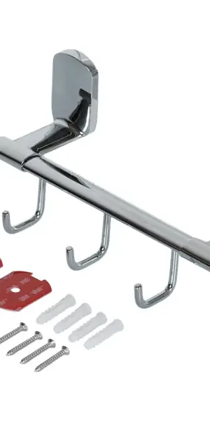 Вешалка Swensa Slick SWR-5600-10, металл, 3 крючка, цвет хром