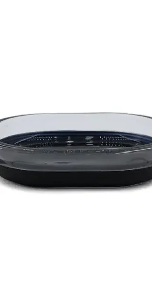 Мыльница Proffi Home Black Glass стекло цвет прозрачный/черный