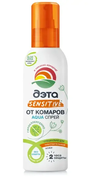 Репеллент для защиты от комаров Дэта спрей 100 мл