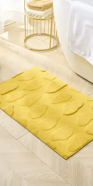 Ковер Plush PL-04 50x80 см цвет желтый