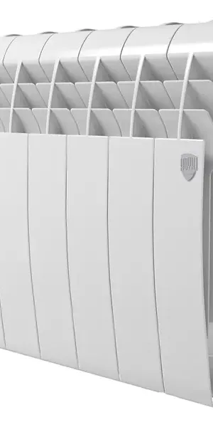 Радиатор секционный Royal Thermo Biliner 350/87 6 секций нижнее подключение биметалл белый