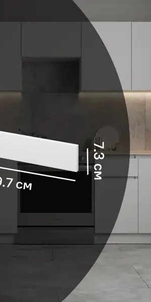 Фасад для кухонного шкафа 59.7x7.3 см Миус ЛДСП цвет белый