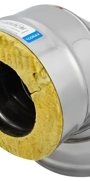 Отвод утепленный Corax 90° D115x200 430/0.8 мм