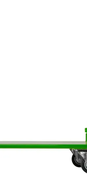 Тележка платформенная нагрузка 250 кг 4 колеса цвет оранжевый